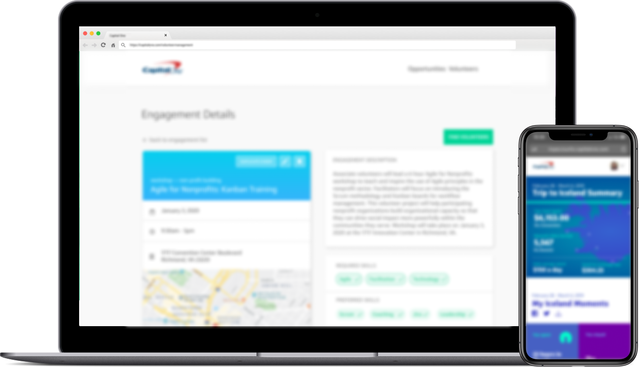 laptop screenshot representing my work at Capital One