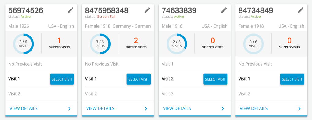 example of the card view